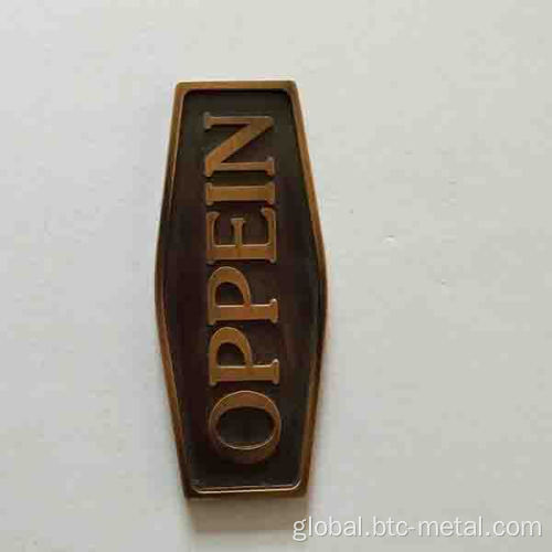 Logo Badge Metal Plates custom-made logo badge metal plate Supplier